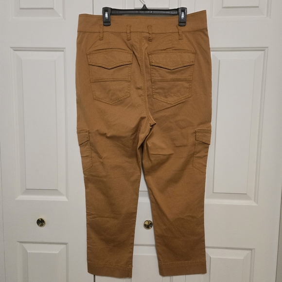 Cabi NWOT Womens Orange Paper Bag Cargo Pants Size 10 Style #604 - Picture 8 of 12